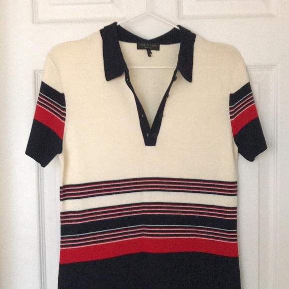 rag & bone Krista stripe merino wool dress - Picture 3 of 7